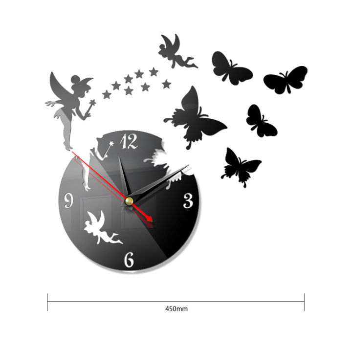 3d-wall-clock-diy-wall-clock-acrylic-clock-3d-wall-clock-butterfly-design-clock-mute-wall-clock-stereo-wall-clock-living-room-wall-decoration-bedroom-wall-decoration-mirror-sticker-clock-creative-cloc