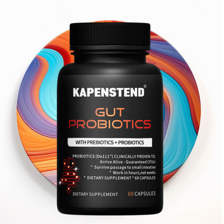 Gut Probiotic Capsules & Prebiotic Supplement for Women and Men, Boosts