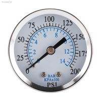 卐 50mm Air Pressure Gauge 1/4 quot;NPT Back Mount 0 200psi/0 14bar Axial Pressure Gauge All Purpose Pressure Gauge