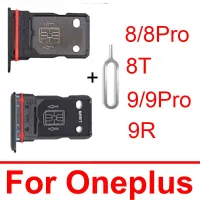 ที่ใส่ถาดซิมการ์ดนาโนสำหรับ Oneplus 8 8T 9 Pro 9R 1+ 8 1+ 8T 1+ 8Pro 1+ 9 1+ 9 Pro ซิมช่องเสียบบัตร9R 1+ อะไหล่ซ็อกเก็ตแบบเปลี่ยน