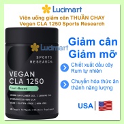 Viên uống giảm cân thuần chay Vegan CLA 1250 Sports Research Hàng Mỹ hạn