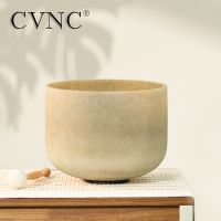 CVNC 10 Inch Tea Topaz Gemstone Fusion Crystal Singing Bowl For Sound Healing