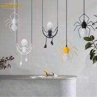 Pendant Light Nordic Little Man Spider Hanging Lamp Iron Swing Lamps R Loft Lighting LED Fixture for Kids Room Coffee Bar