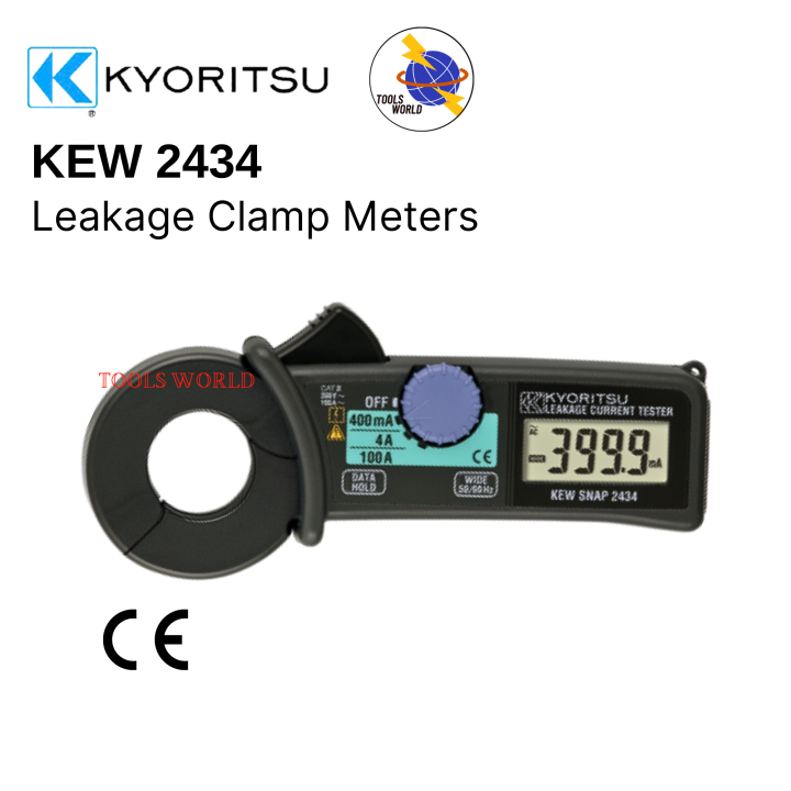 Kyoritsu KEW 2434 Leakage Clamp Meter Leakage Current Tester Original 1 Year Warranty Lazada