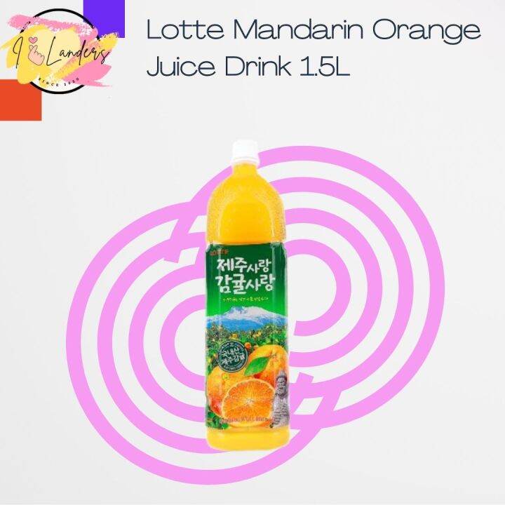 Lotte Mandarin Orange Juice Drink 1.5L Lazada PH