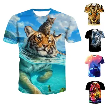 3d tiger t shirt clearance funny