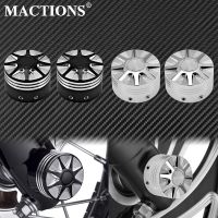 2Pcs Motorcycle Front Axle Nut Cover Cap Bolt For Harley Dyna Fat Bob Tou Electra Glide Road Glide Sportster Iron 883 1200