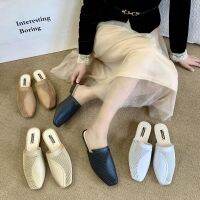 Womens sandals ultra-light internet celebrity Roman new outerwear style wedge half slippers fashion non-slip transparent nurse shoes