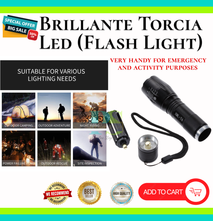 BIG SALE! Tactical Flashlight High Lumens TORCIA LED RECHARGEABLE, FLASHLIGHT  RECHARGEABLE , RECHARGEABLE LED LIGHT , HEAVYDUTY , FLASHLIGHT WATERPROOF  ORIGINAL , FLASH LIGHT SUPER BRIGHT , BRILLANTE TORCIA LED ULTRA BRIGHT