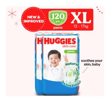 Huggies Wonder Pants Double Extra Large Size Diapers - 22 Count - Medanand