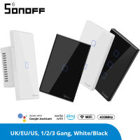 SONOFF TX T0 T2 T3 US Smart Wifi Wall Touch Light Switch 123 Gang Ewelink APP 433Mhz RF Alexa Goolge Home Voice Remote Conrtol