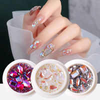 KADS ผสมรูปร่างเล็บ Rhinestone เงา Glitters เล็บเครื่องประดับตกแต่งสำหรับทำเล็บมือ DIY หรือร้านทำเล็บมืออาชีพ