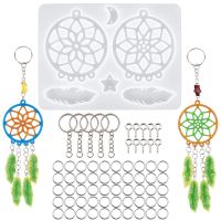 DIY Dreamcatcher Crystal Epoxy Resin Mold Pendant Earrings Silicone Mold For Jewelry Making