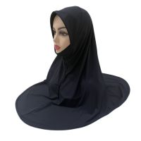 【YF】 Fashion Plain Undercaps Arab Khimar Muslim Women Hijab Malaysia Amira Instand Inner Scarf