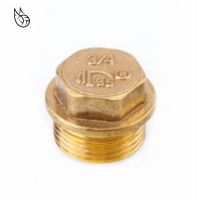 1/2 quot; 3/4 quot; 1 quot; BSP Male Thread Brass Pipe Hex Head Brass End Cap Plug Fitting Coupler Connector Adapter