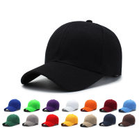 หมวกปีกสีทึบของผู้หญิงหมวกลิ้นเป็ดหนาหมวกเบสบอลหมวกบังแดดดำขาวเหมาไซส์ Mumot5
