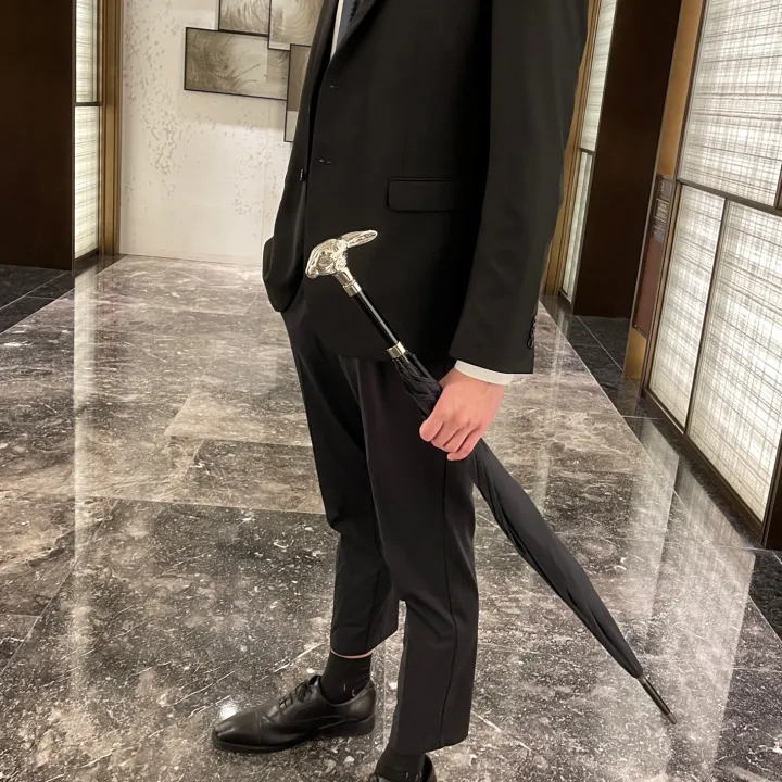 British Fox umbrella noble umbrella animal head long handle luxury