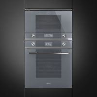 [0% 10 เดือน] เตาไมโครเวฟ (Smeg) Linea Aesthetic รุ่น  MP122S1 สีเงิน