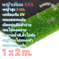 หญ้าเทียม1x2เมตร AAA ขนสูง2cm. สั่งตัดได้ตามต้องการ(พร้อมส่ง) Artificial grass 1x2 m, hairs 2cm high.