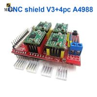 New CNC Shield V3 Engraving Machine / 3D Printer / + 4 Pcs A4988 Driver Expansion Board for Arduino