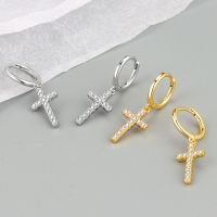 Fashion Cross Earrings Men