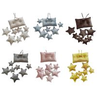 9 PcsSet Newborn Photography Props Baby Posing Square Pillow+Stars Kit Infants Photo Shooting Fotografi Accessories