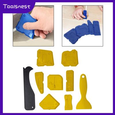 Toolsnest น้ำยาอัดฉีดเครื่องมือวัสดุที่ใช้อุดรอยรั่ว9ชิ้นขอบกระเบื้องเครื่องมือซ่อมแซมร่องสำหรับทำความสะอาดขอบกระเบื้องพื้นอุปกรณ์กำจัดสำหรับพื้นครัวหน้าต่าง