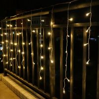 Connector 4M x 0.4M 0.5M 0.6M led curtain icicle string lights led fairy lights Christmas lamps Icicle Lights Xmas Wedding Party