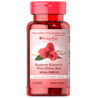 Viên uống hỗ trợ giảm cân Puritan s Pride Raspberry Ketones & White Kidney Bean 600mg Complex 60 viên HSD tháng 06 2022 thumbnail