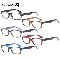 CLASAGA 5 Pack Reading Glasses Spring Hinge High Quality Men and Women HD Reader Eyeglasses Diopter +1.0+2.0+5.0+6.0