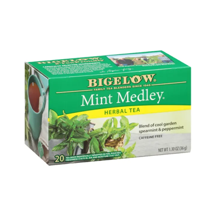 Bigelow Herbal Tea, Mint Medley, 20 teabags Lazada PH