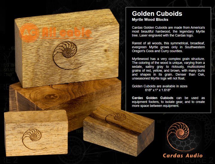 ของแท้ไม้รองเครื่องเสียง-cardas-golden-cuboids-myrtle-wood-blocks-size-s-set-6-ชิ้น-ร้าน-all-cable