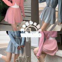 ?️ลด 45.- โค้ด INNIFEB? (พร้อมส่ง?) innimolly.studio♡กระโปรงอัดพลีท rika skirt #IM107ꔛ