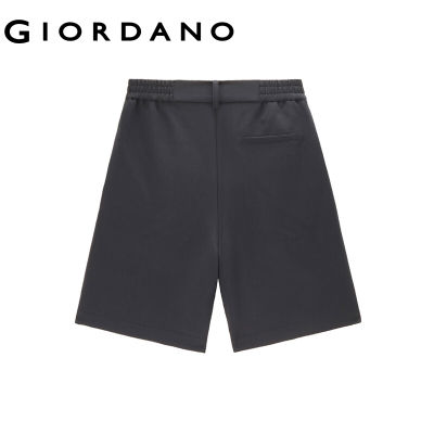 GIORDANO Women Shorts Half Elastic Waist Pleated Shorts Simple Solid Color Anti-Wrinkle Fashion Casual Loose Shorts 18403206TH
