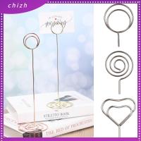 CHIZH 1pc แฟชั่น โรแมนติก ตกแต่งเดสก์ท็อป ที่หนีบกระดาษ อุปกรณ์จัดงานแต่งงาน คลิปรูปภาพ ผู้ถือหมายเลขตาราง บัตรสถานที่ ที่หนีบขาตั้ง