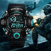 Internet celebrity new cool multi-functional sports watch mens electronic watch fashion trend mens watch student fashion