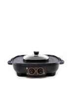 AIKO - Multi-Functional Electric Grill With Hot Pot 2 IN 1 : BL-SK38 1900 W Black