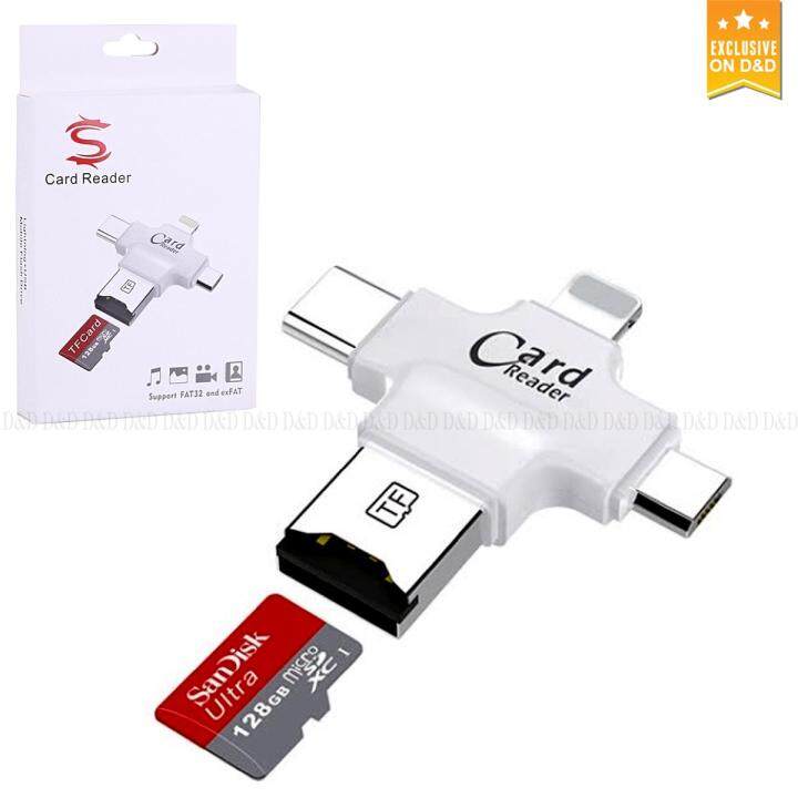 4-In-1 Type-C OTG Card Reader Multifunctional Mobile Flash Driver.