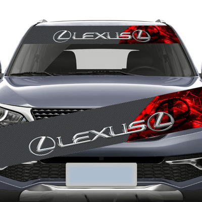 อุปกรณ์เสริมรถคาร์บอนไฟเบอร์กระจกหน้ากระจกหลัง1ชิ้นสติ๊กเกอร์ตบแต่งสำหรับ Nx200t Lexus ขนาด Ct200h Lm Rx Gs 570 Gx Rx350 Gx470 Es350 Is250 Rx200t Lx570