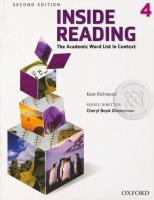 Bundanjai (หนังสือเรียนภาษาอังกฤษ Oxford) Inside Reading 2nd ED 4 Student s Book (P)