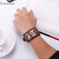 EUEAVAN 5pcs Mixed Color Slavic Perun Axe Amulet Charm Bracelet Irish Knot Talisman Black Brown Braided Leather Mens Bangles