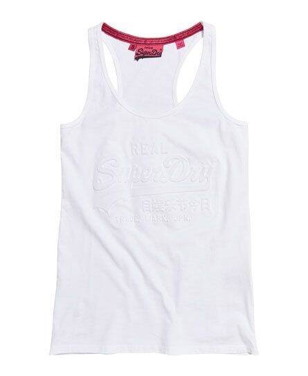 SUPERDRY VINTAGE LOGO EMBOSS VEST - เสื้อกล้าม สำหรับผู้หญิง