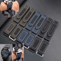 Nylon Canvas Watchband For Panerai PAM01118/01661/441 Sticky carbon fiber Wrist strap Large size Bracelet Accessories 24mm 26mm