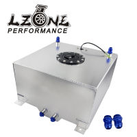 LZONE - 40L Aluminum Fuel Surge tank with Cap Fuel cell 40L with sensor foam inside JR-TK40