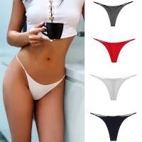 Underwear Cotton Female Color Solid Panties String G Bandage Sexy Bottom Bikini Waist Low Thong Women Strap Thin