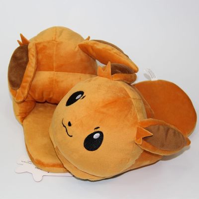 Eevee Umbreon Jolteon Sylveon Glaceon Psyduck Snorlax Mudkip Plush Indoor Slippers Stuffed Winter Warm Home Shoes for Gift