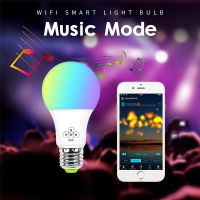 【☸2023 New☸】 gaqiugua6 หลอดไฟไฟ Led หลอดไฟ Smart Led Wifi หลากสีสำหรับ Amazon Alexa Google Home รีโมทแอปการควบคุมการตกแต่ง