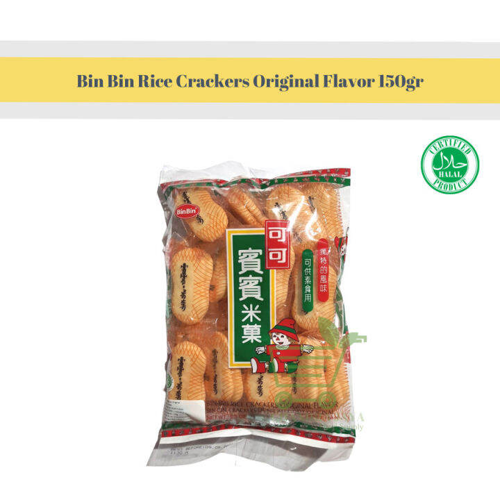 Bin Bin Rice Crackers Original Flavor 150gr Lazada Indonesia
