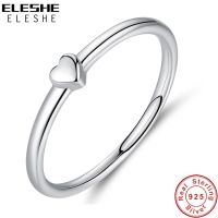 【❉HOT SALE❉】 TE4QDQ SPECIALTY STORE Eleshe แหวน925เงินสเตอร์ลิงสัญญาว่าจะรักนิรันดร์แหวนหัวใจสำหรับคู่ผู้หญิงเครื่องประดับงานแต่งงาน Anillos Mujer