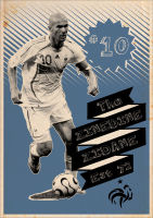 โปสเตอร์ Zinedine Zidane ซีดาน Poster โปสเตอร์ฟุตบอล โปสเตอร์ขนาดใหญ่ ตกแต่งผนัง ของแต่งบ้าน ของแต่งห้อง โปสเตอร์ติดผนัง โปสเตอร์ติดห้อง 77poster